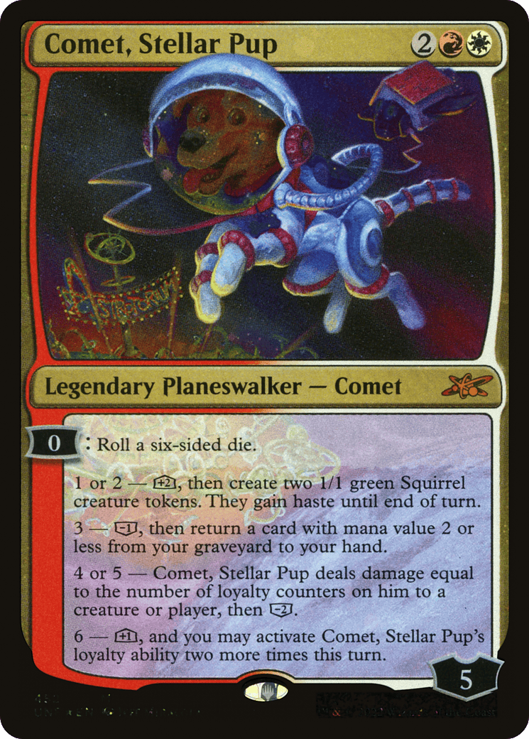 Comet, Stellar Pup (English, UNF #452, galaxy foil)