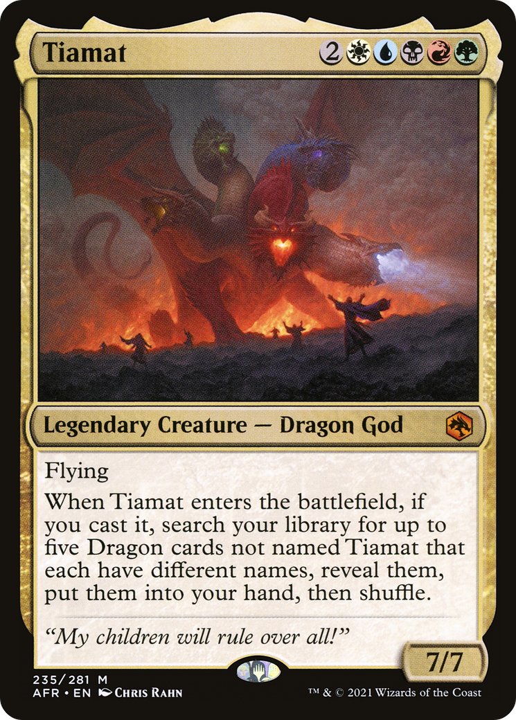 Tiamat (English, AFR #235, non-foil)